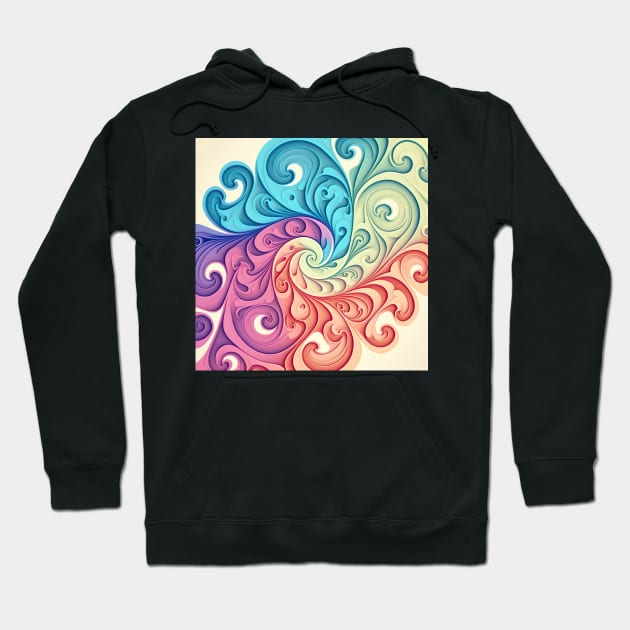 A Colorful Psychedelic Fractal Pattern Hoodie by daniel4510